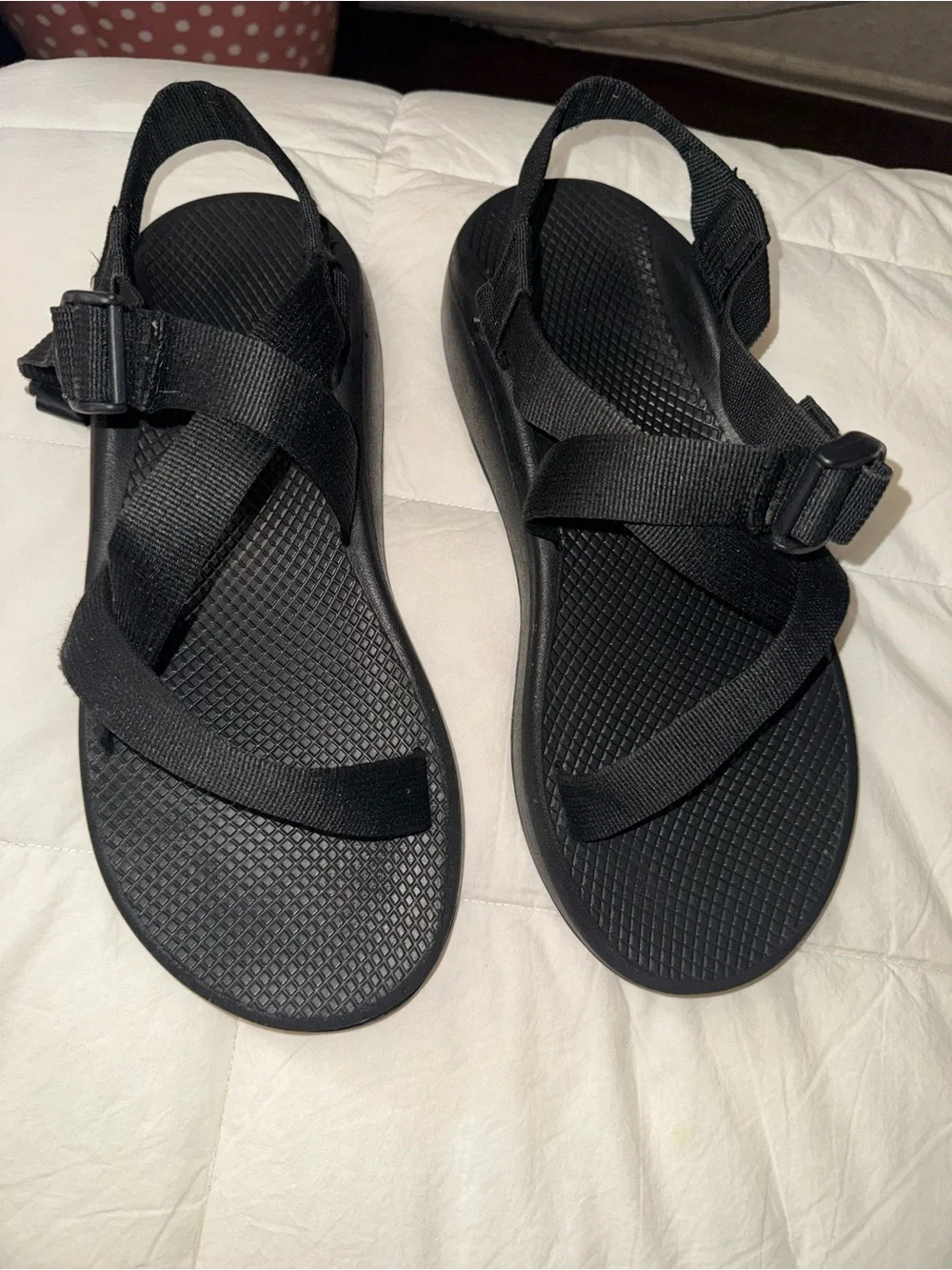 Chaco Black Strappy Sport Sandals